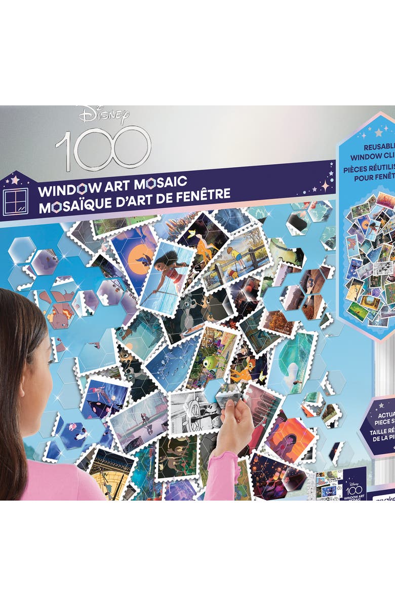 Disney 100 Piece Window Art Mosaic Clings, Main, color, Multicolored