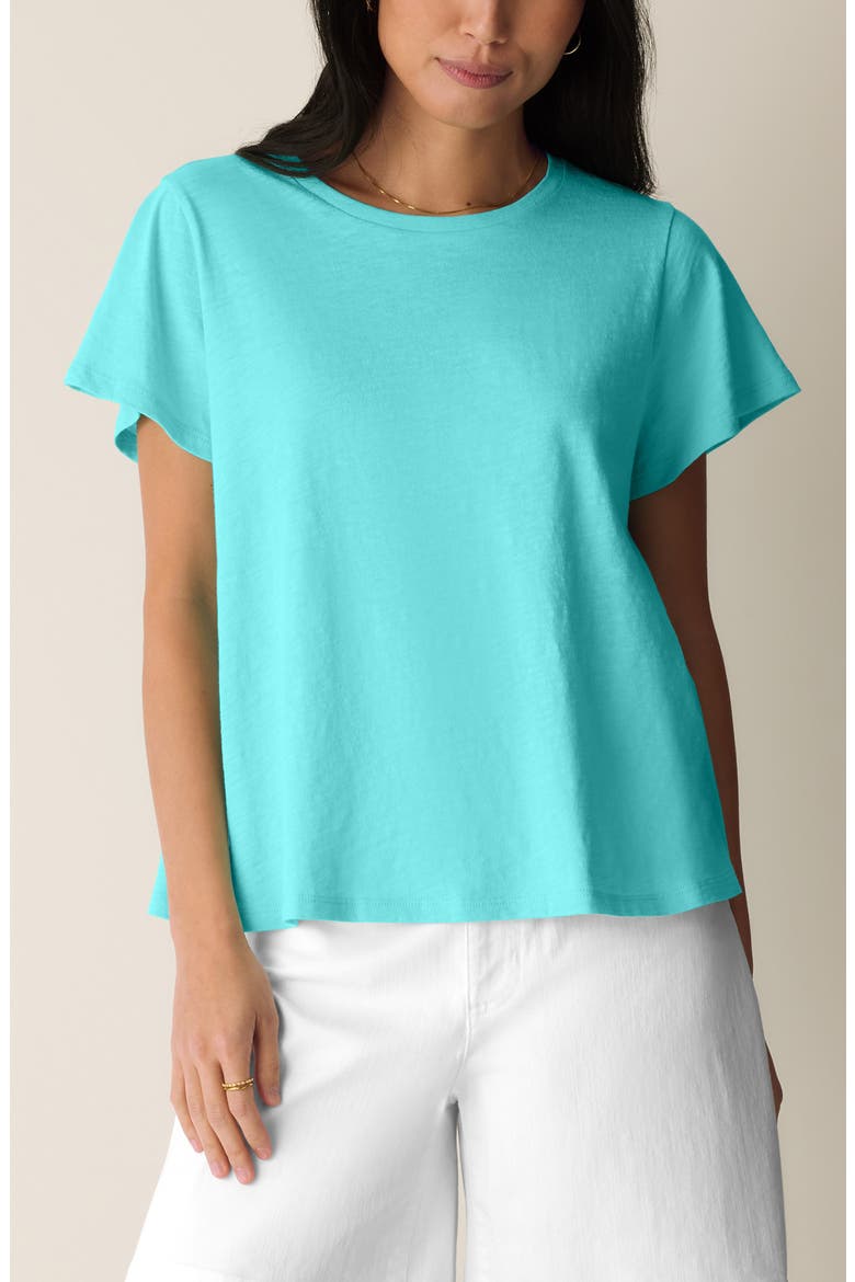 Crewneck Top, Main, color, AQUA