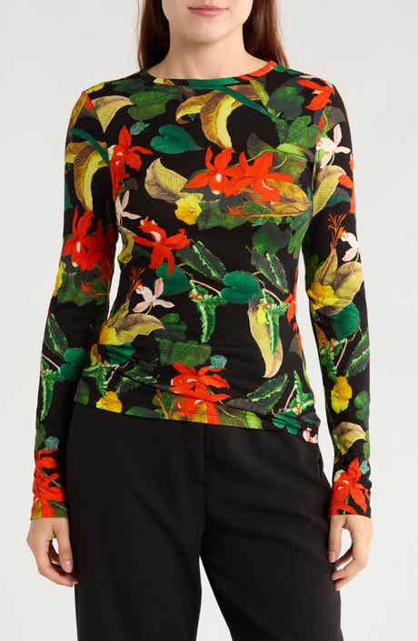 Alice + Olivia Delaina Long Sleeve Top