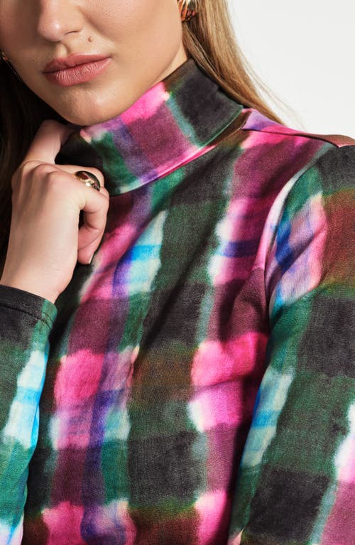 Isaac Mizrahi New York Layering Turtleneck Top In Transparent