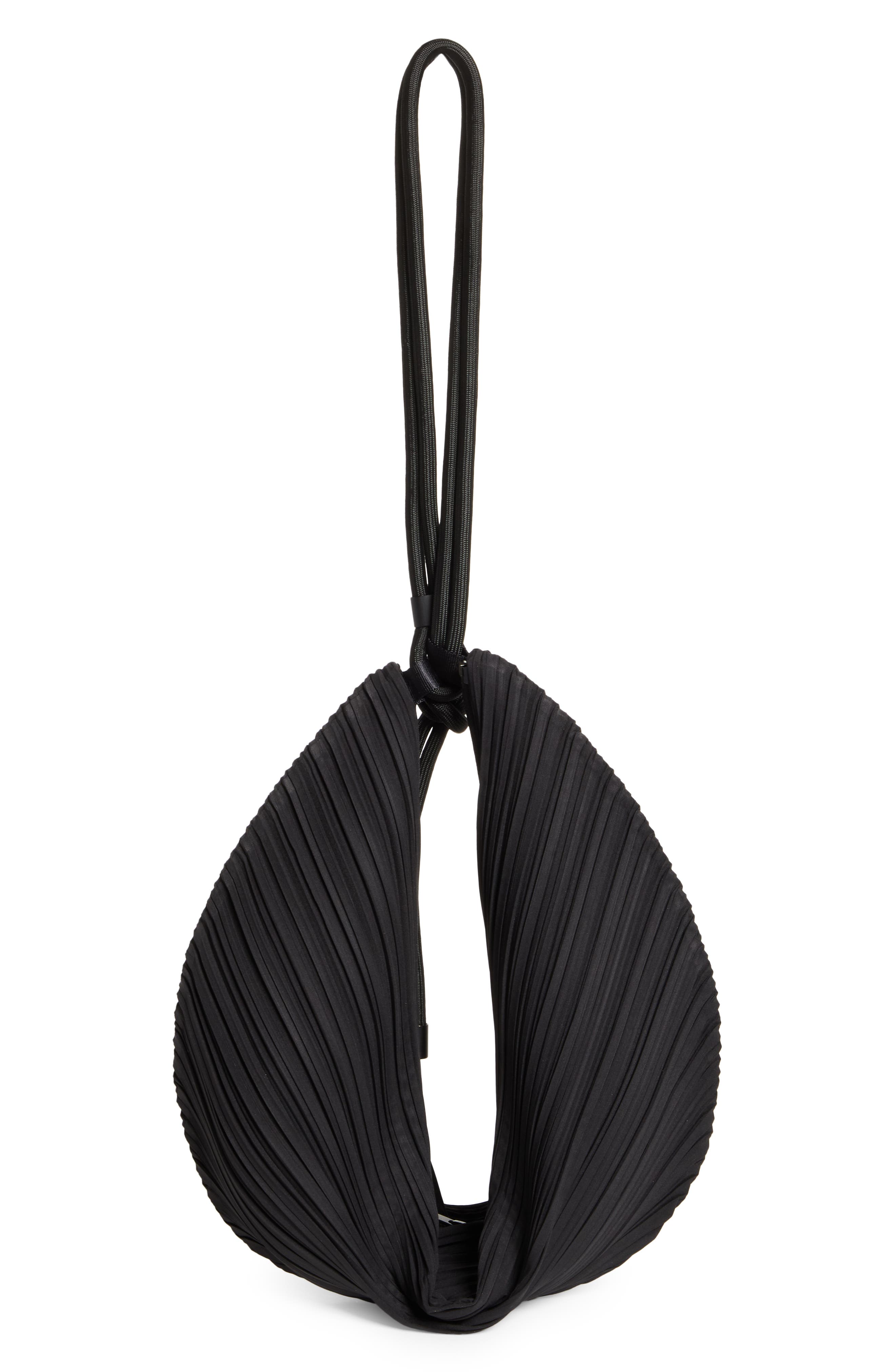 Pleats Please Issey Miyake Leaf Pleats Convertible Handbag, Alternate, color, 