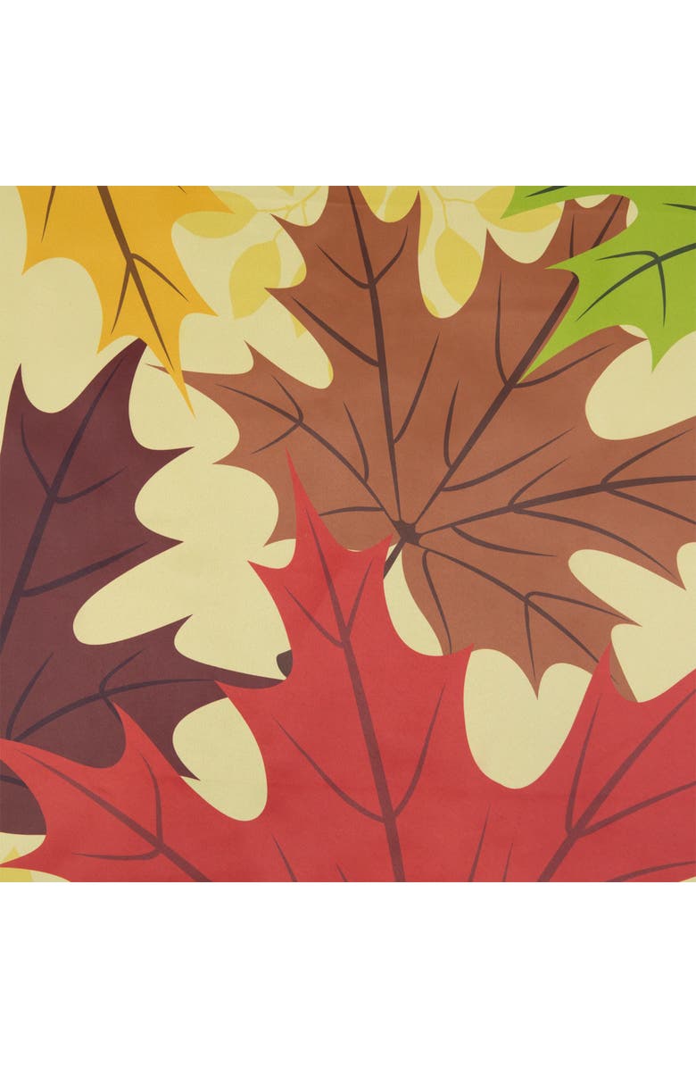 Northlight Red and Yellow Fall Leaves Welcome Outdoor House Flag 28" x 40", Alternate, color, Beige