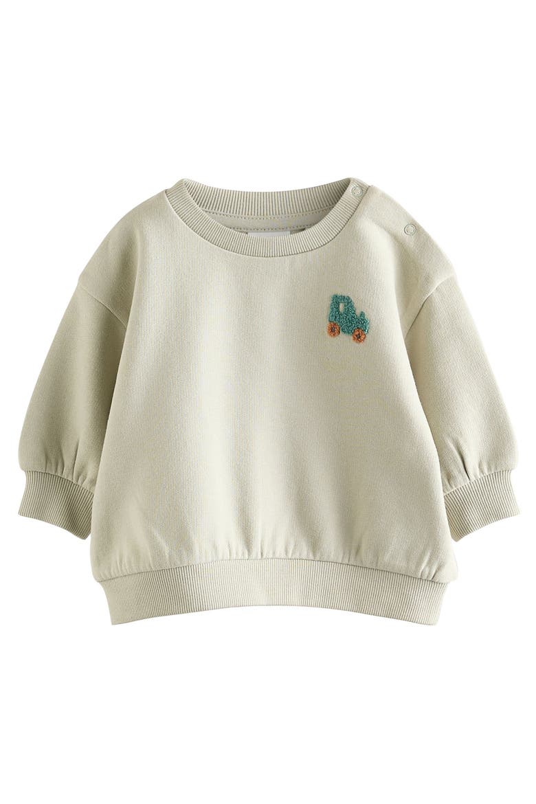 Tractor Emblem Sweatshirt & Sweatpants Set, Alternate, color, GREEN