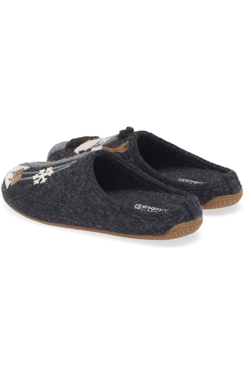 Living Kitzbühel Deer Skier Open Heel Wool Slipper, Alternate, color,