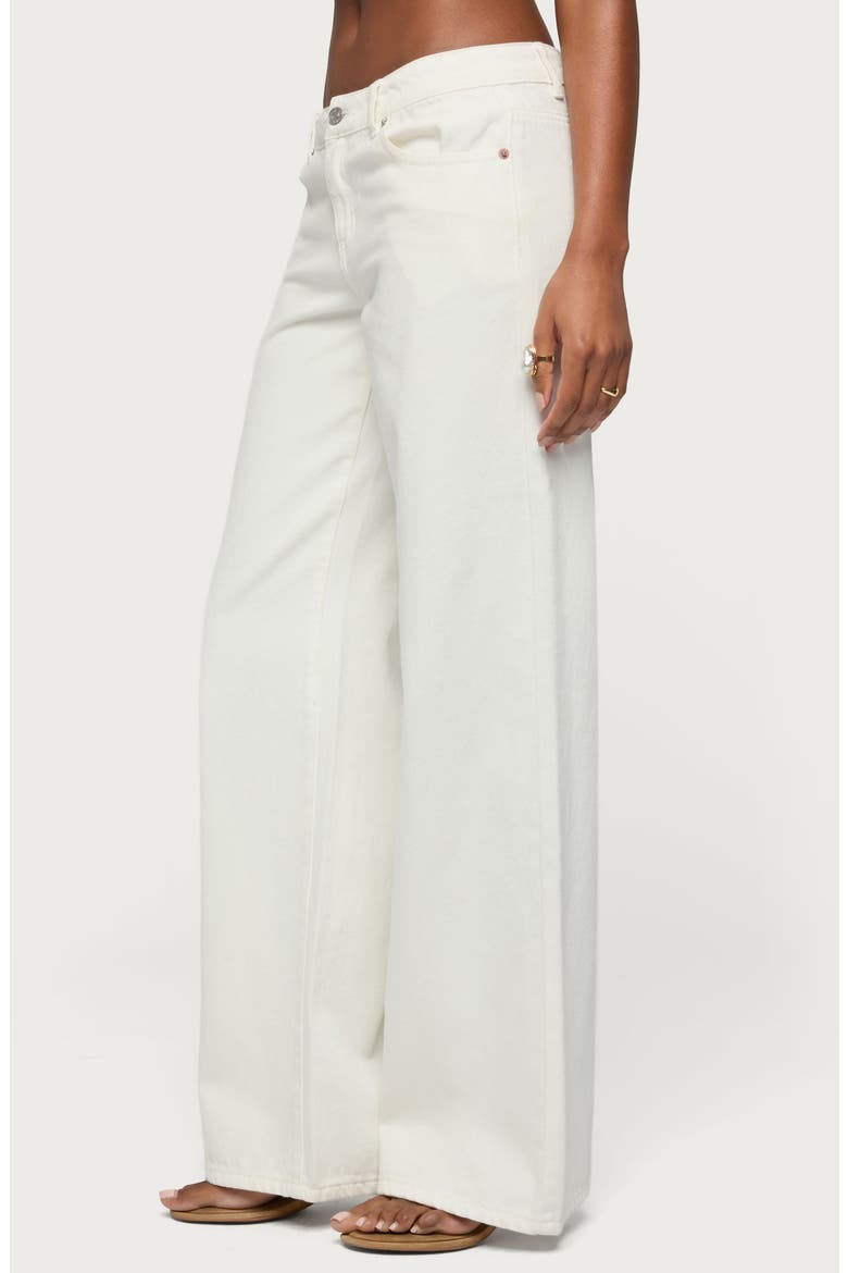 Roman Wide Leg Jeans, Alternate, color, WHITE