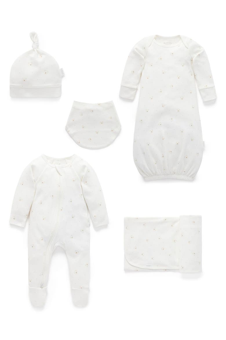 Welcome Baby Gift Pack 5 Piece, Main, color, Vanilla Bear