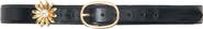 maje Leather belt with removable jewel