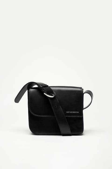 Arch Smooth Leather Crossbody Bag