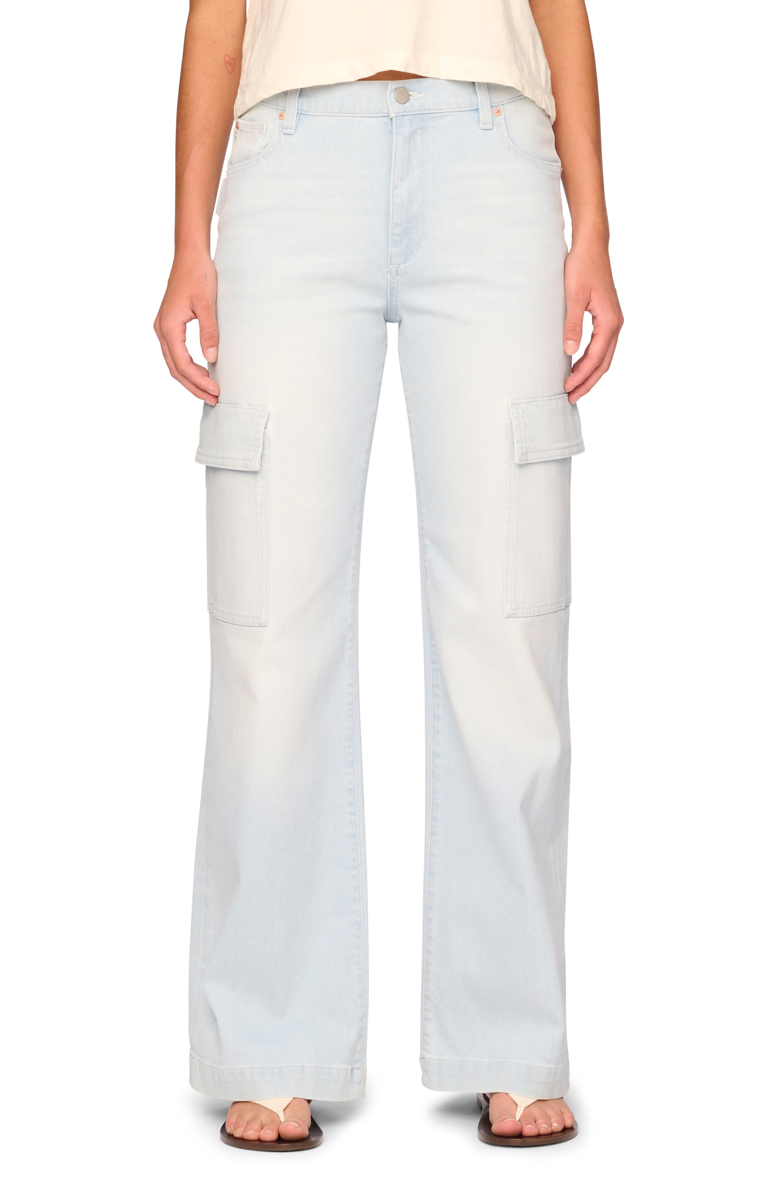 DL1961 Zoie Relaxed Wide Leg Cargo Jeans