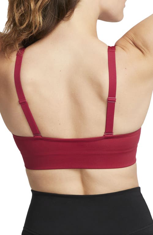 Nike Dri-fit Indy Padded Strappy Cutout Medium Support Sports Bra In Red