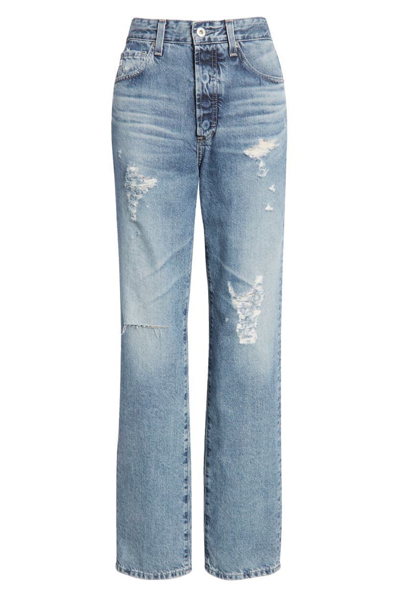 Alexxis High Waist Straight Jeans, Alternate, color, BREEZE