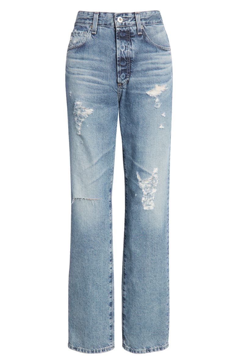 AG Alexxis High Waist Straight Jeans, Alternate, color,