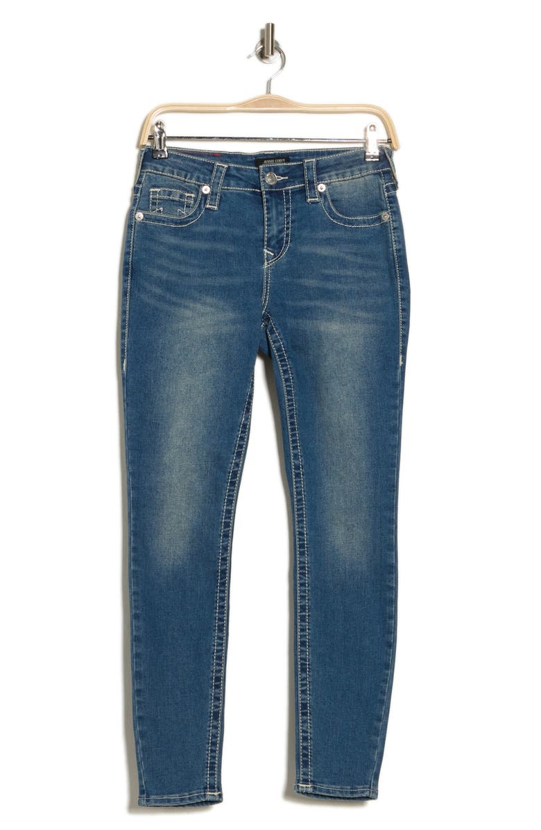 True Religion Jennie Big T Mid Rise Skinny Leg Jeans, Alternate, color, 