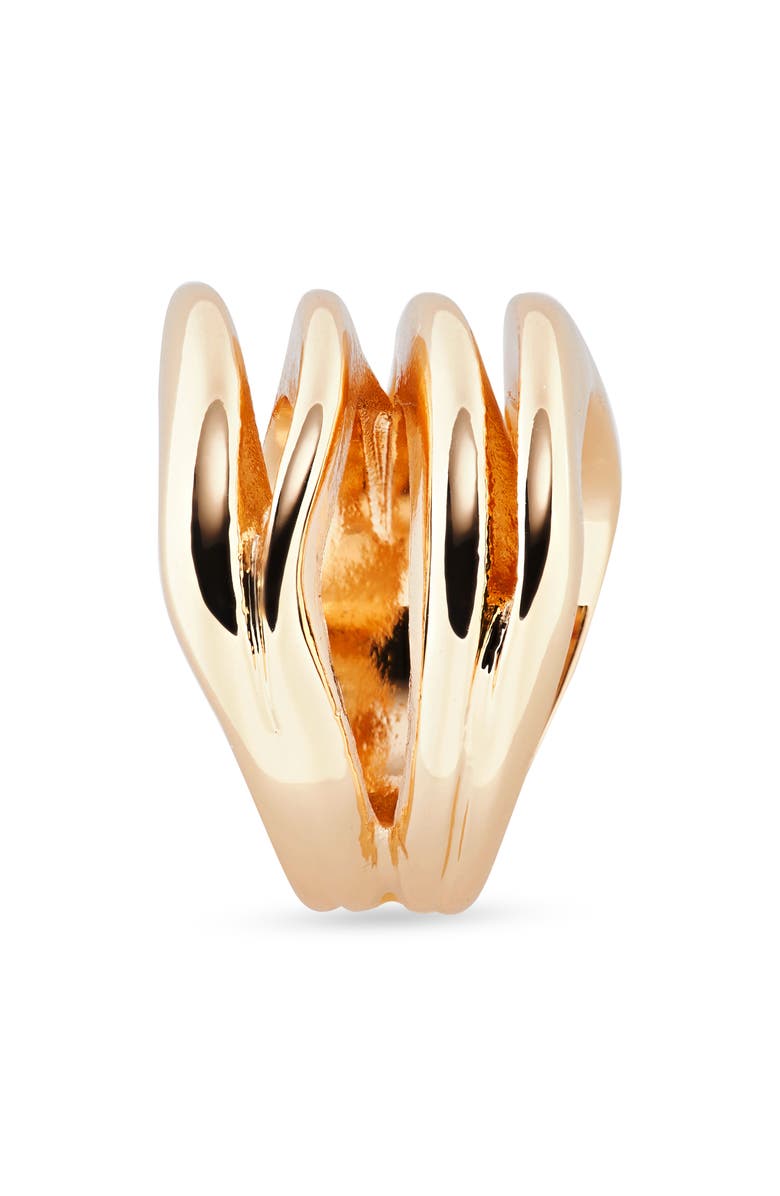 Open Edit Wavy Band Ring, Alternate, color, Gold