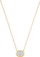 GABI RIELLE East-West Oval Pendant Necklace