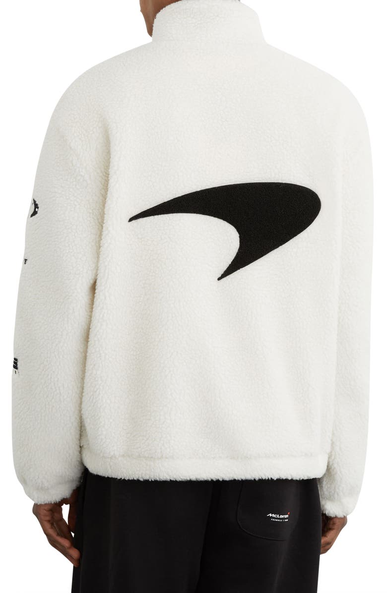 Reiss McLaren F1 Nylon Fleece Jacket, Alternate, color, White