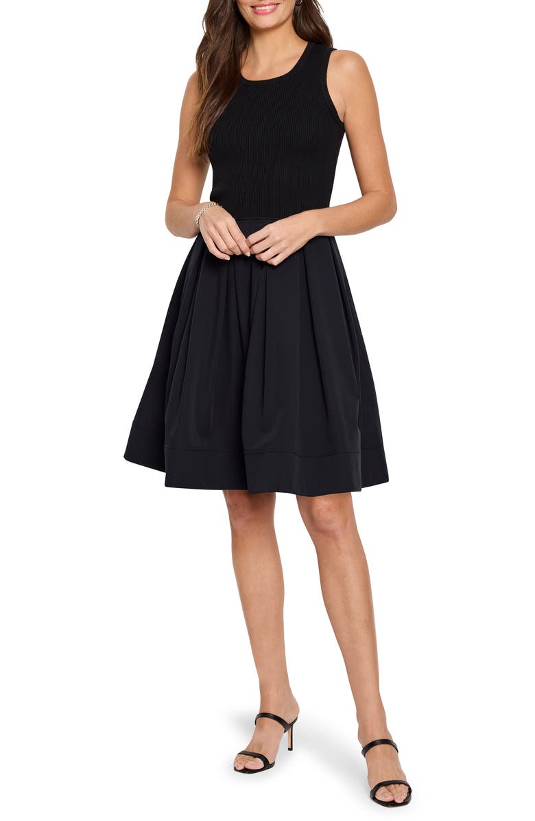 NIC+ZOE Dani Sleeveless Mixed Media Dress, Main, color, 
