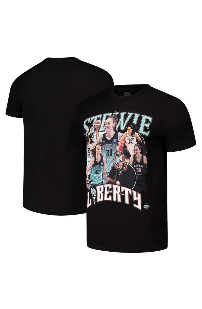Stadium Essentials Unisex Stadium Essentials Breanna Stewart Black New York Liberty  2024 Crossroads T-Shirt, Alternate, color, Black