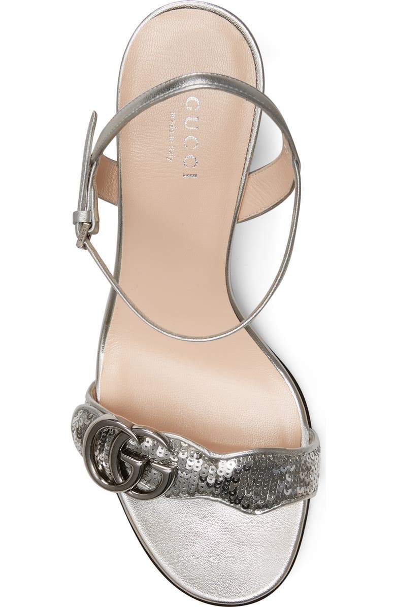 Gucci GG Sequin Sandal, Alternate, color,
