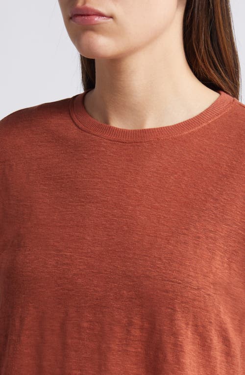 FRAME FRAME CREWNECK ORGANIC LINEN T-SHIRT