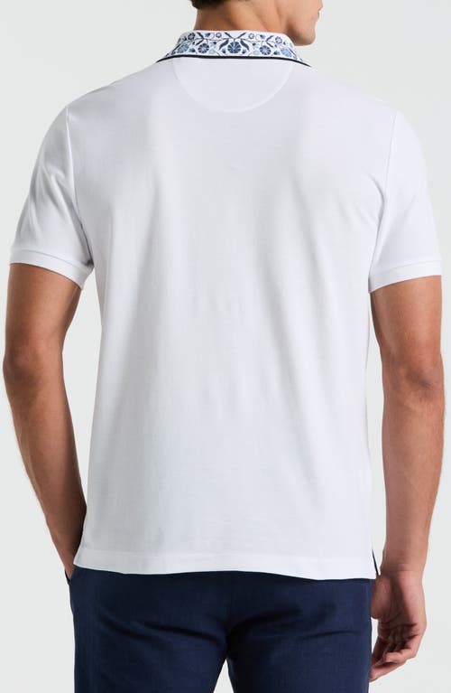 Original Penguin Floral Collar Cotton Piqué Polo