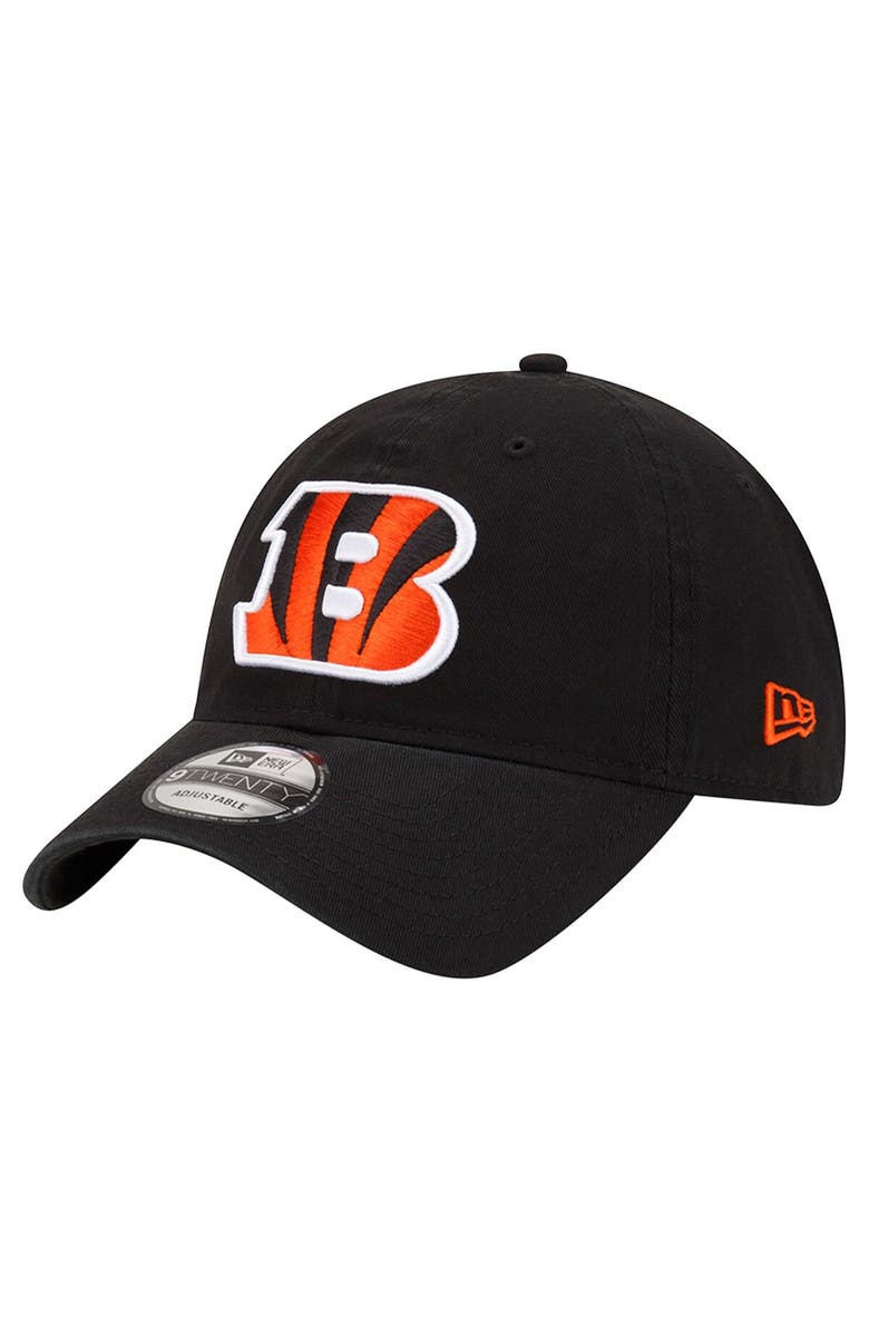 New Era Men's New Era  Black Cincinnati Bengals Distinct 9TWENTY Adjustable Hat, Alternate, color, Black