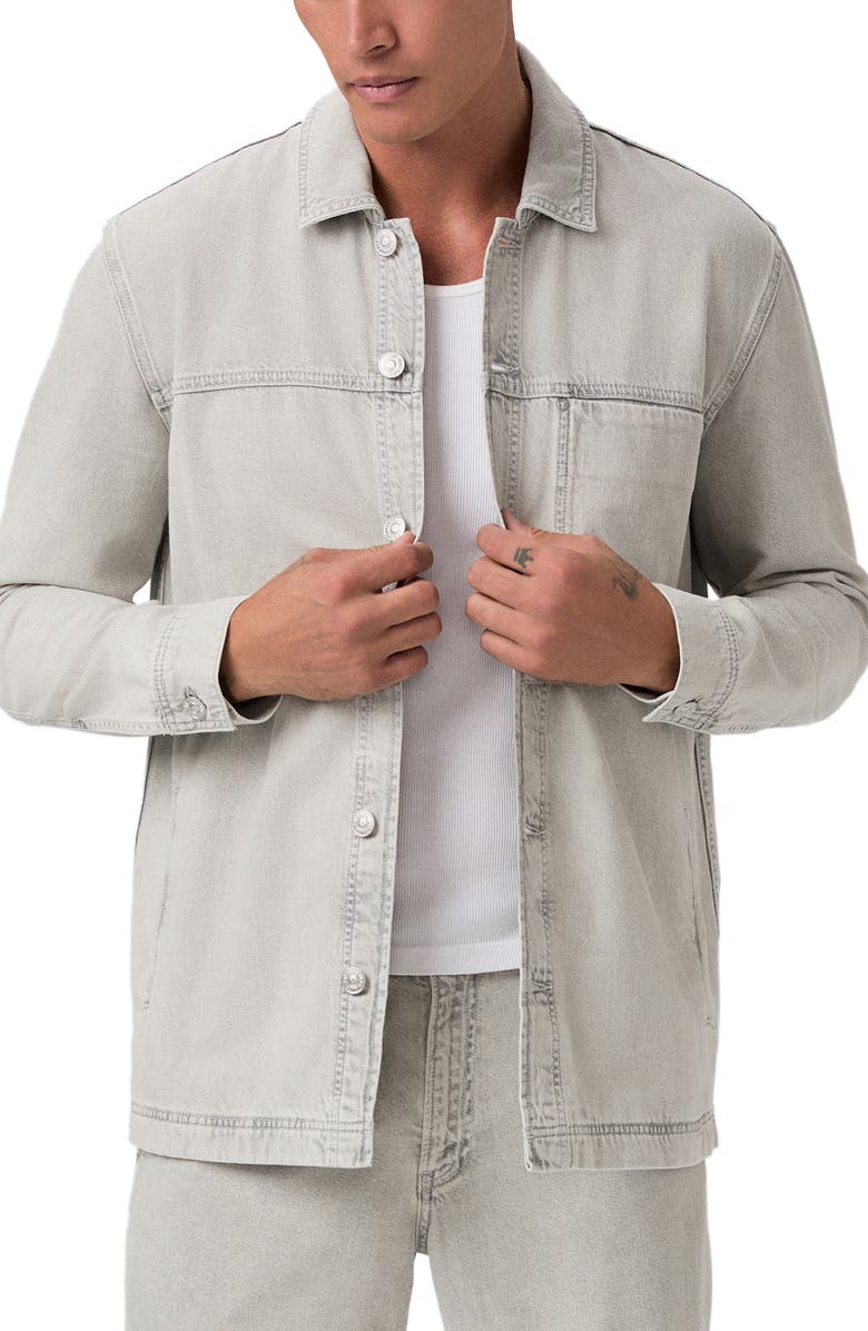 PAIGE Isaiah Cotton Denim Button-Up Shirt Jacket, Alternate, color, Fuentes