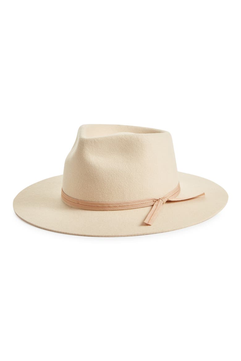Zulu Wool Fedora, Main, color, IVORY