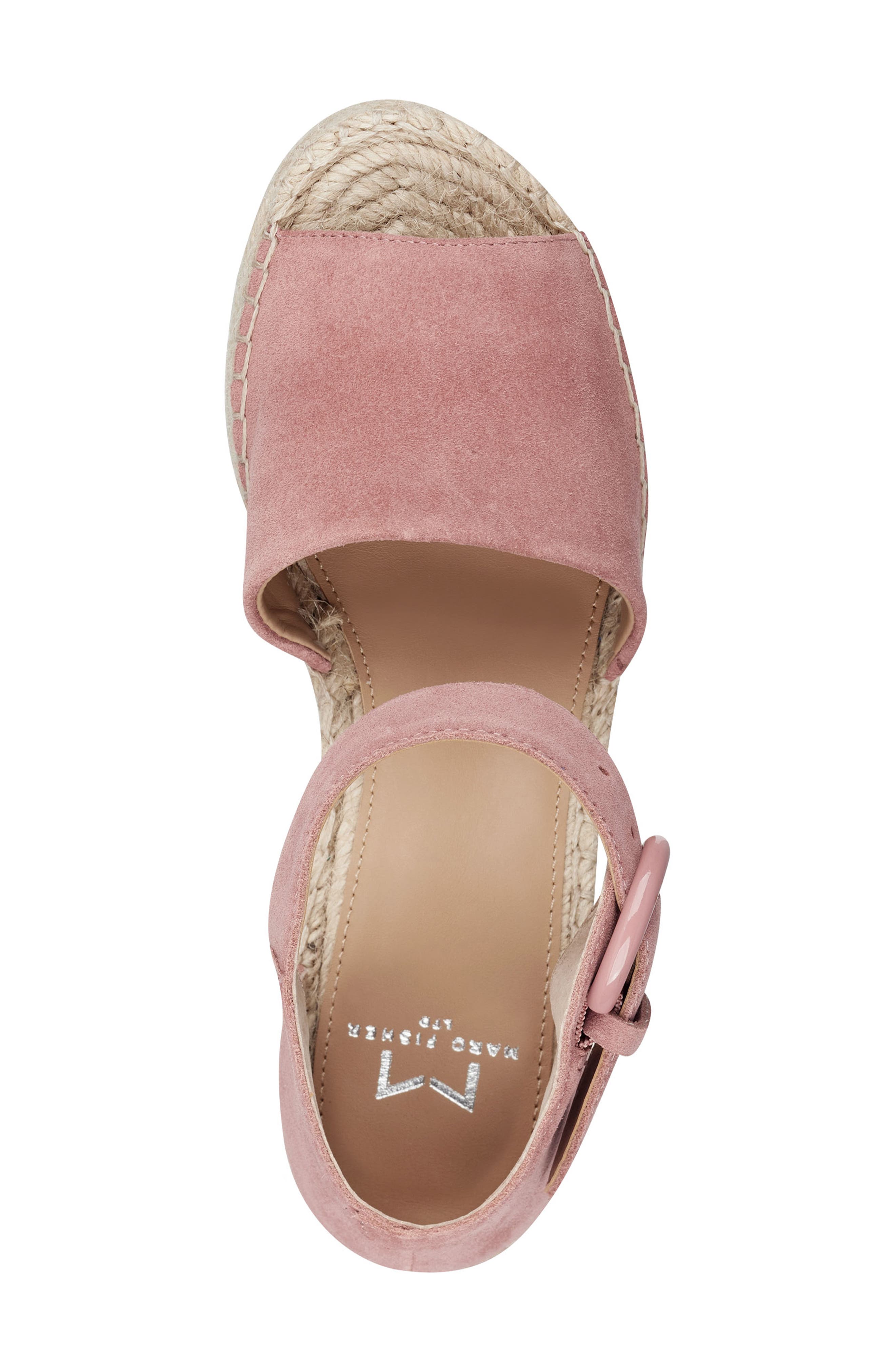 Alida Espadrille Platform Wedge, Alternate, color, ROSE SUEDE