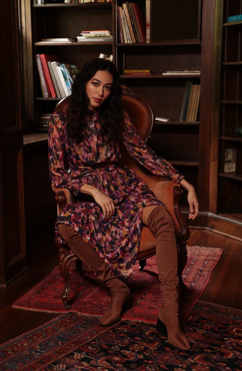 DONNA MORGAN FOR MAGGY Long Sleeve Maxi Dress, Alternate, color, 