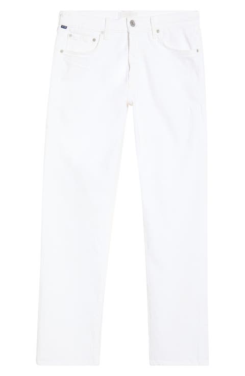 Elijah Relaxed Straight Leg Jeans (Pastoral White)
