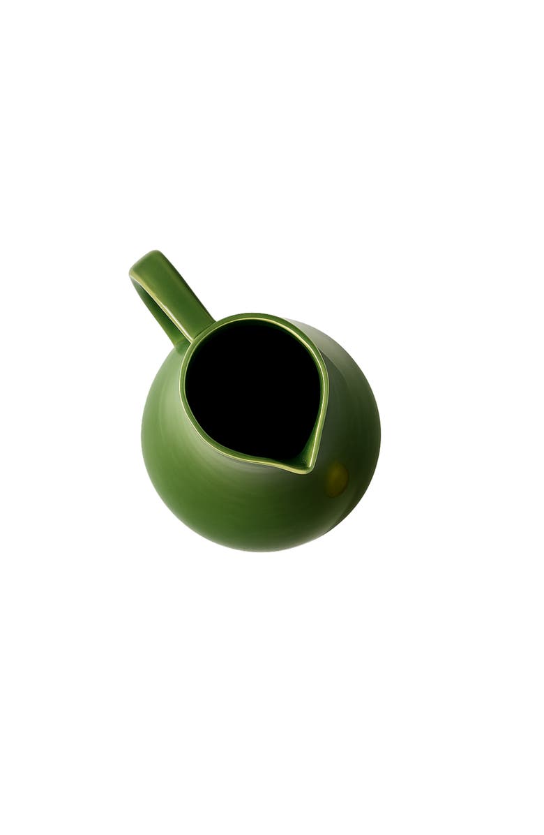 Gharyan Stoneware Kuduo Pitcher, Alternate, color, Shiny Green