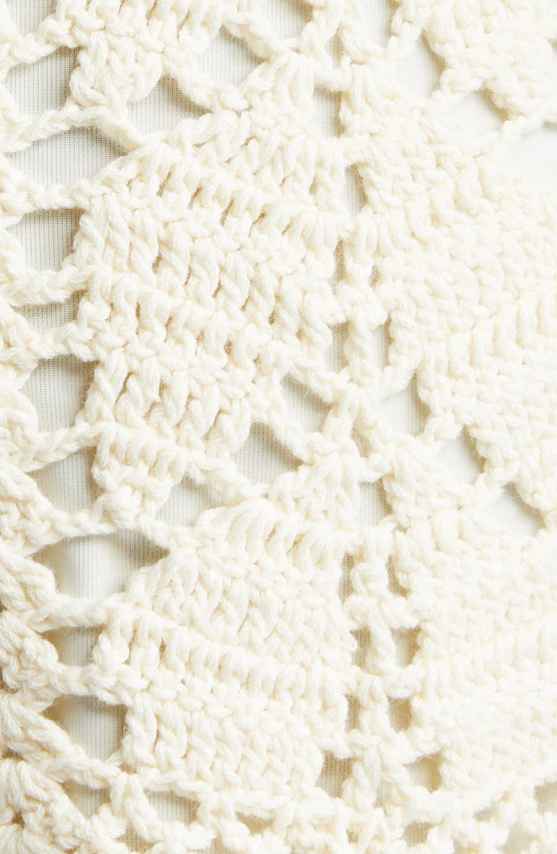 Zimmermann Awaken Crochet Shorts, Alternate, color, Cream