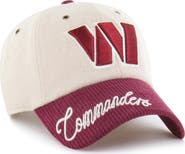 '47 Women's '47 Natural/Burgundy Washington Commanders Rope Script Clean Up Adjustable Hat