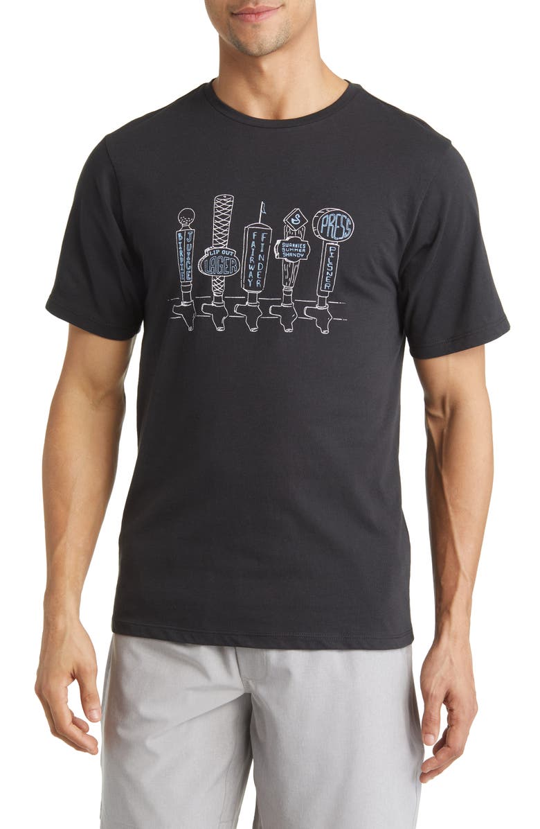 Swannies Taps Graphic Tee, Main, color, Black