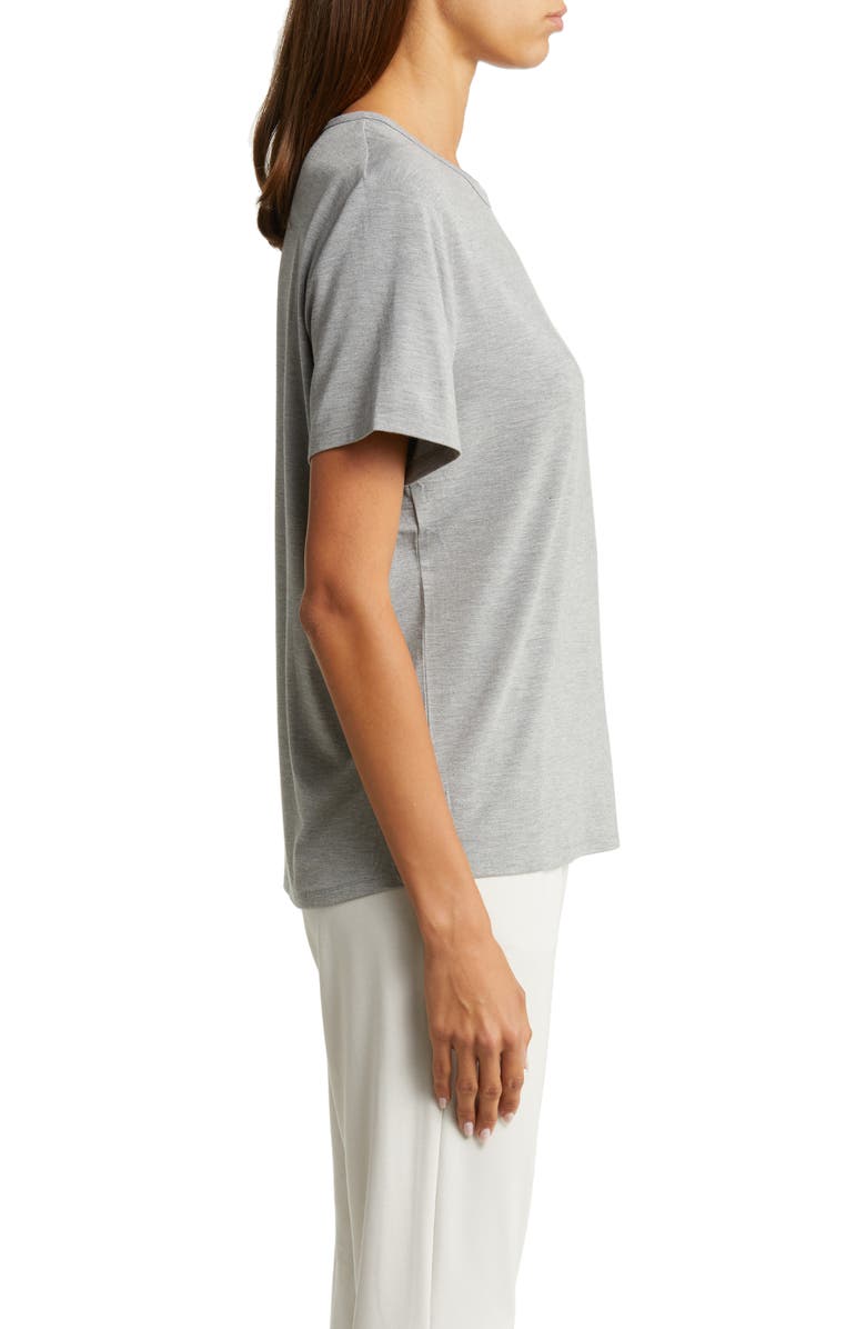 Cozy Earth Ultrasoft Short Sleeve Pajama Top, Alternate, color, Grey