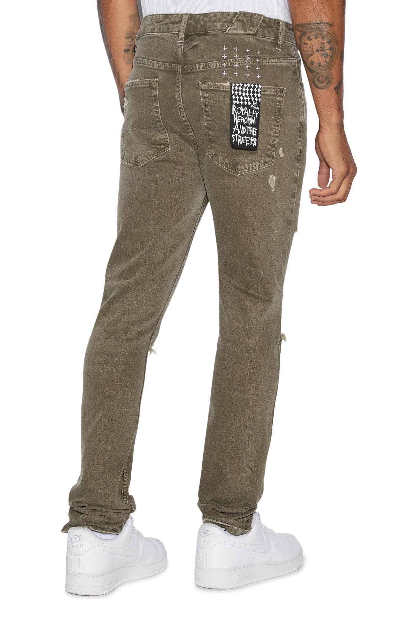 Ksubi Chitch Ripped Slim Tapered Leg Jeans (Men) | Nordstromrack