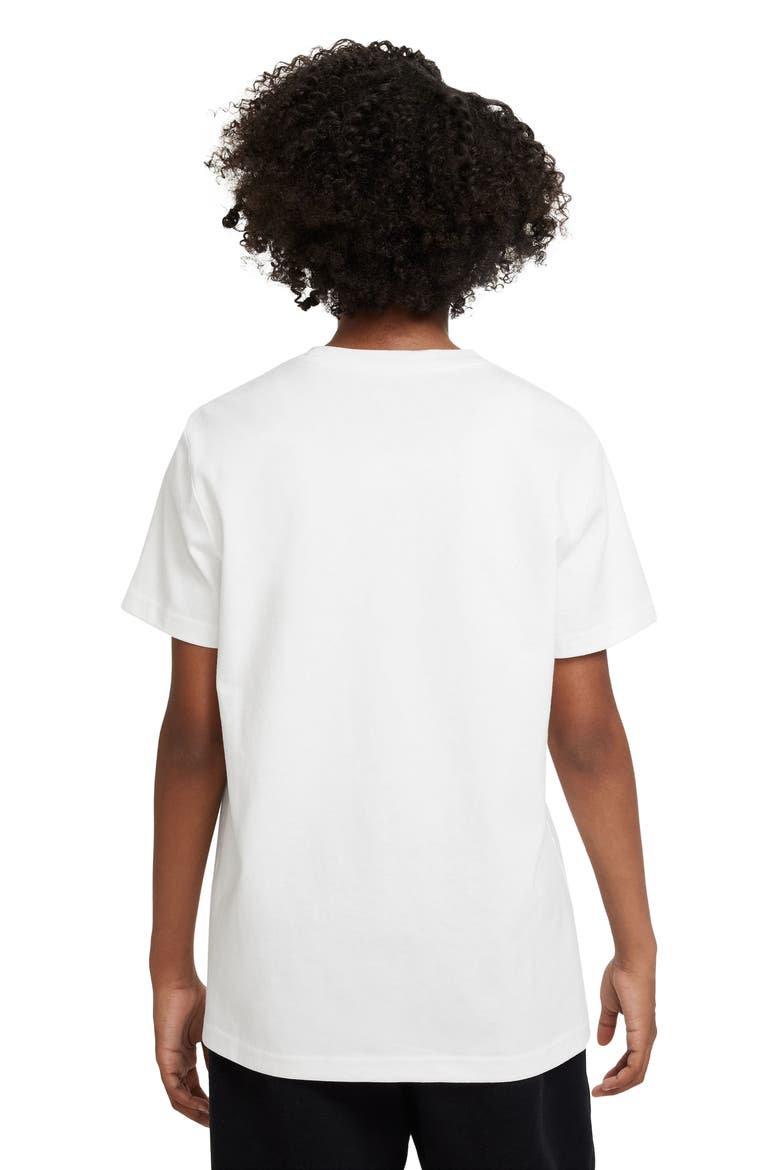 Kids' Sportswear Cotton Graphic T-Shirt, Alternate, color, WHITE