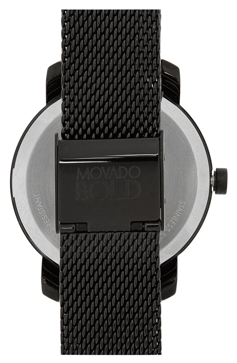 Movado Bold Mesh Strap Watch, 34mm, Alternate, color, 