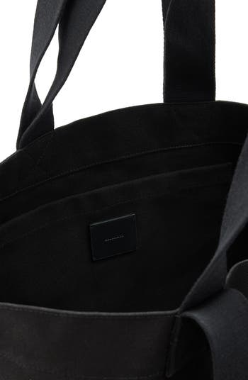 Ali Logo Cotton Canvas East/West Tote