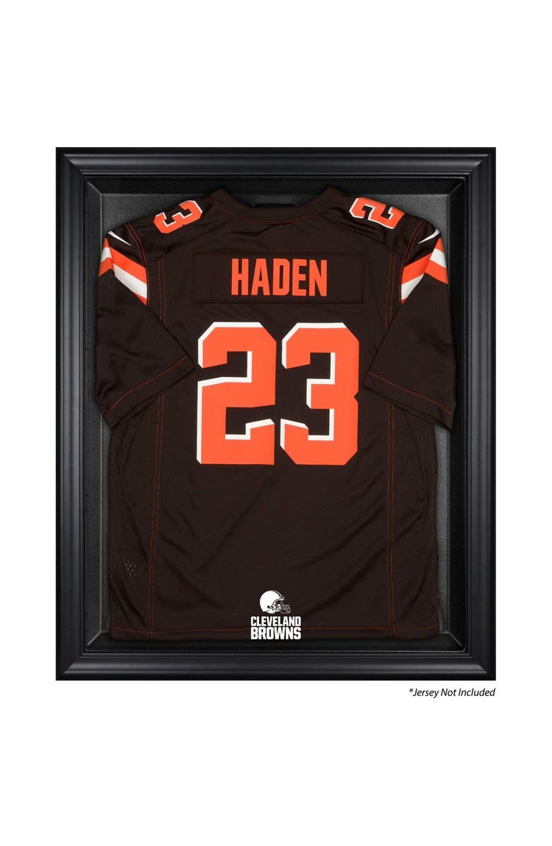 FANATICS AUTHENTIC Cleveland Browns Brown Framed Logo Jersey Display Case, Main, color, 