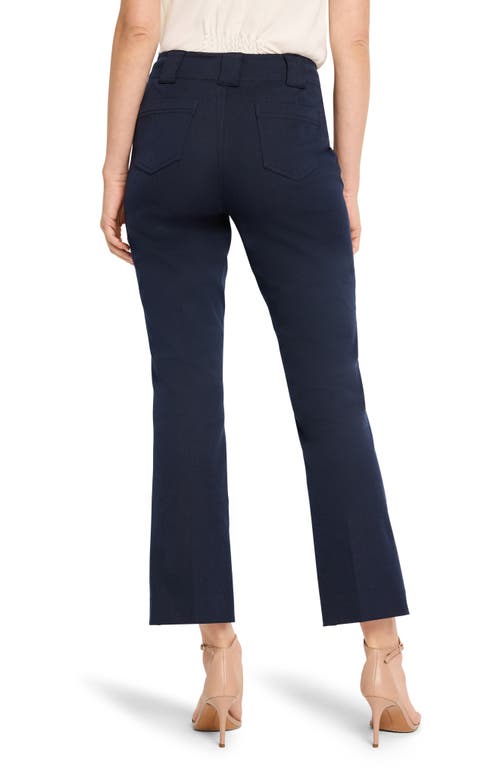 Nic + Zoe Nic+zoe Plaza Ankle Demi Bootcut Pants In Dark Indigo