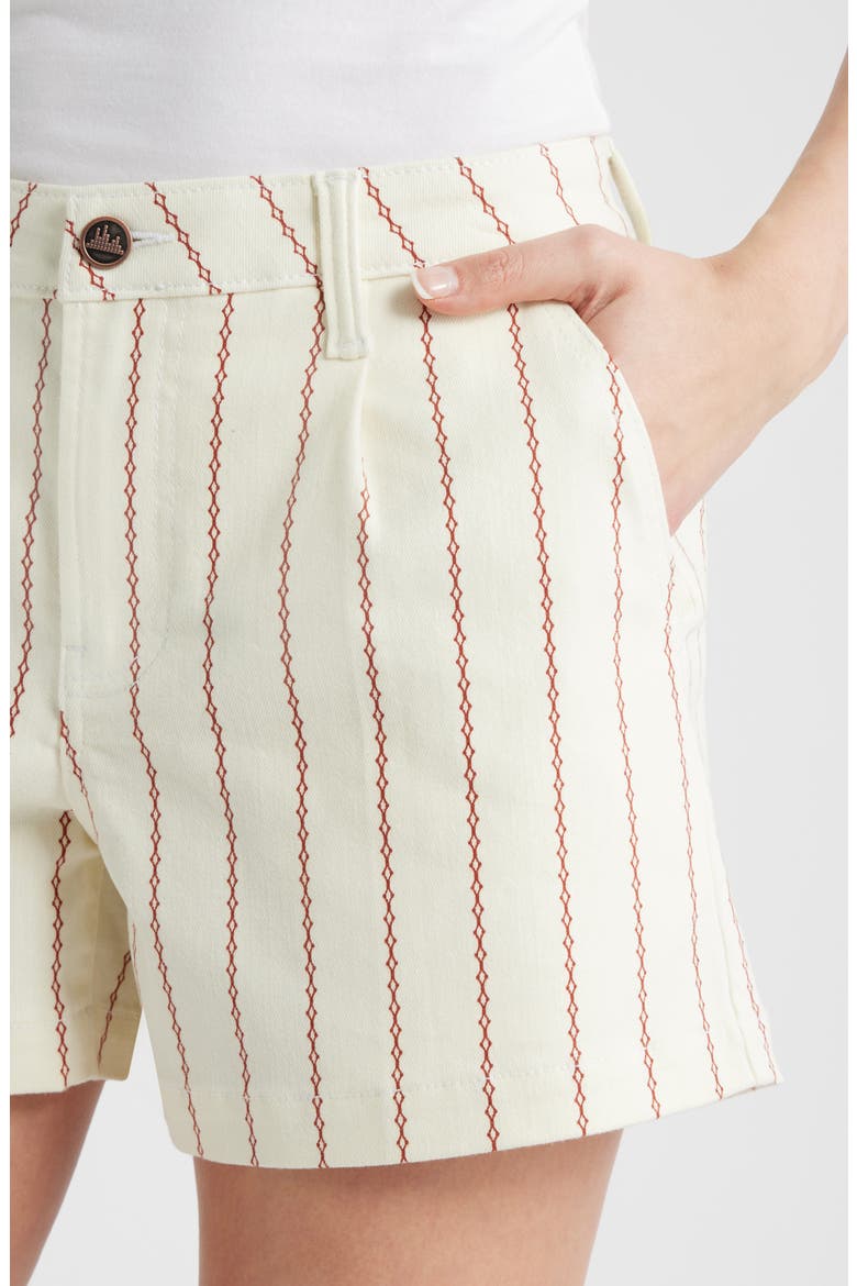 Front Pleat Trouser Shorts, Alternate, color, PEARL/ TAMARIND