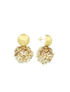 LOTT.gioielli CE SQ Sequin Flower Globe M - Mixed Gold #70-B