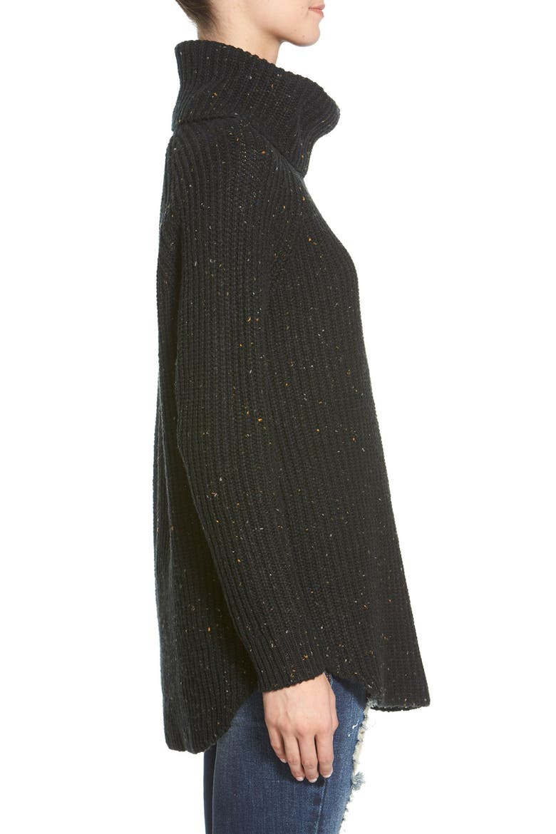 Turtleneck Sweater, Alternate, color, BLACK ARIES NEP
