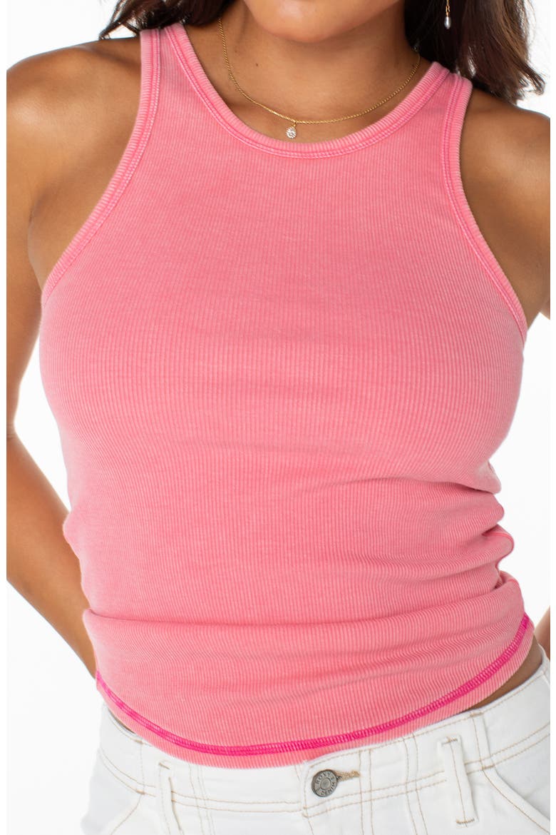 Boardwalk Racerback Tank, Alternate, color, STRAWBERRY PINK