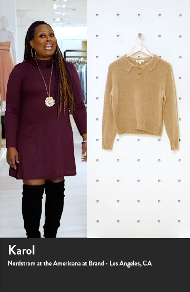 Wool & Cashmere Blend Henley Sweater, sales video thumbnail