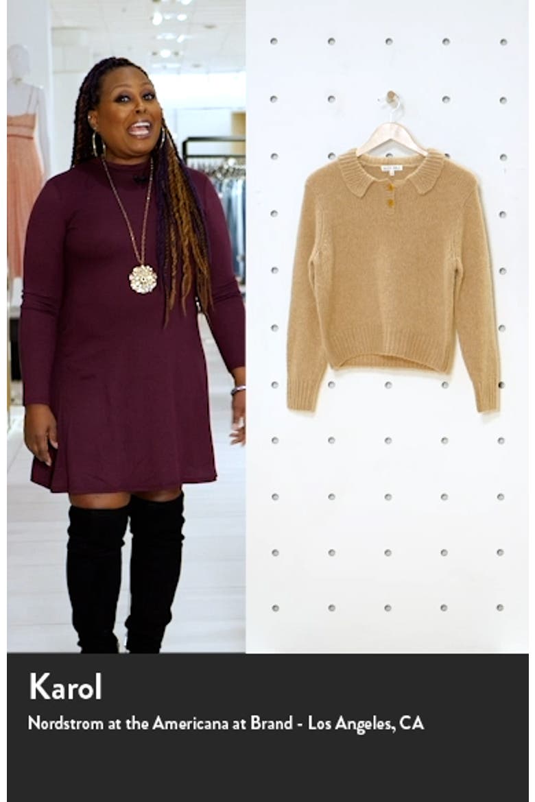 Wool & Cashmere Blend Henley Sweater video