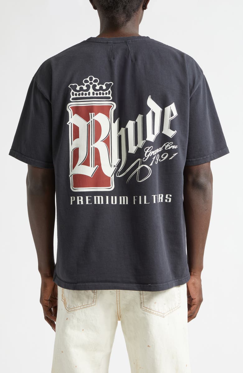 Rhude Fumar '91 Graphic T-Shirt, Alternate, color, Vintage Black / White / Red