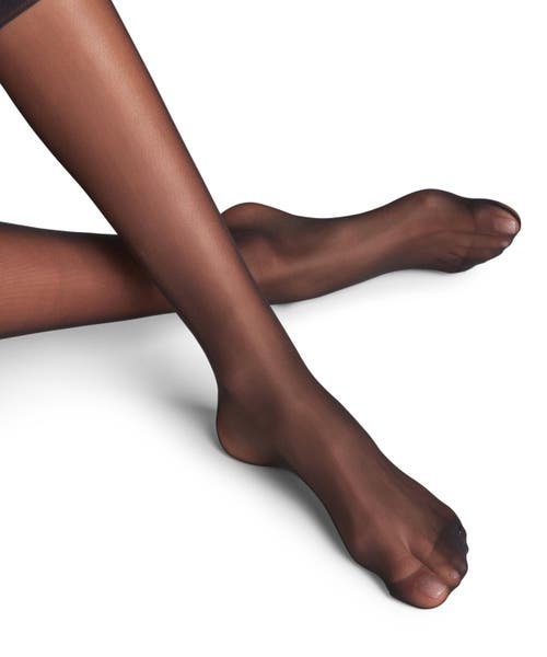 Falke Matt Deluxe 20 Denier Sheer Knee High Socks In Black